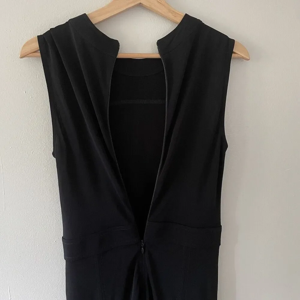 TORY BURCH AUBREY BLACK MIDI DRESS Wedding Guest Cocktail